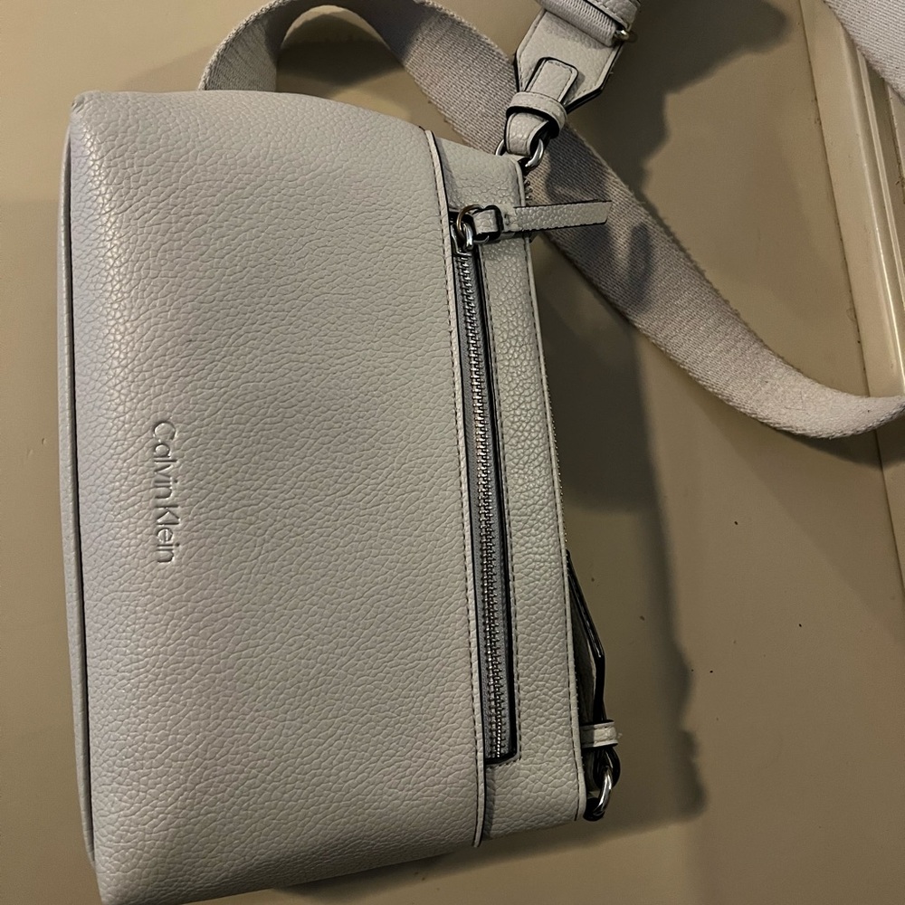 Calvin Klein Light Gray Belt Bag